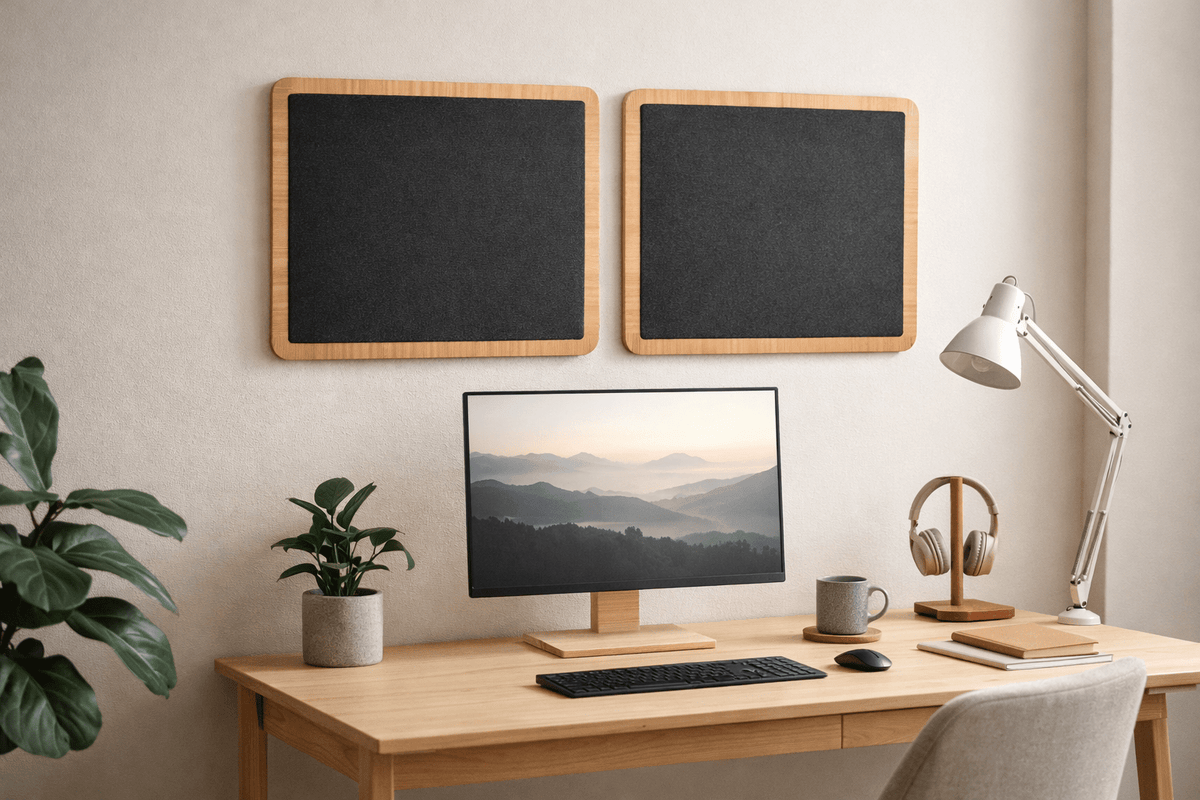 Lyddempende akustikkplate i tre for vegg – Naturtre